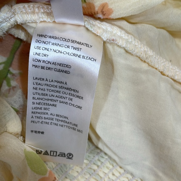 Free People Blouse Top Size M NWOT Long Sleeve Deep V - Picture 9 of 10